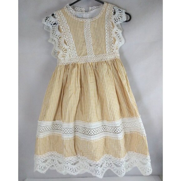 Trish Scully Child Everly Dress Gingham Girls Size 10